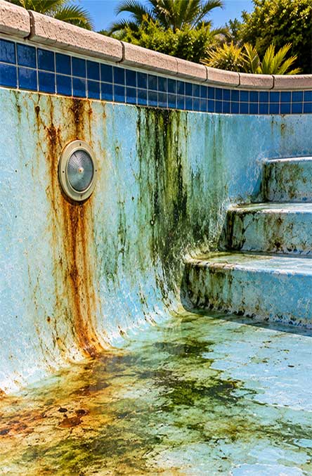 Equestrian Coatings Sample of Stain Swimming Pool